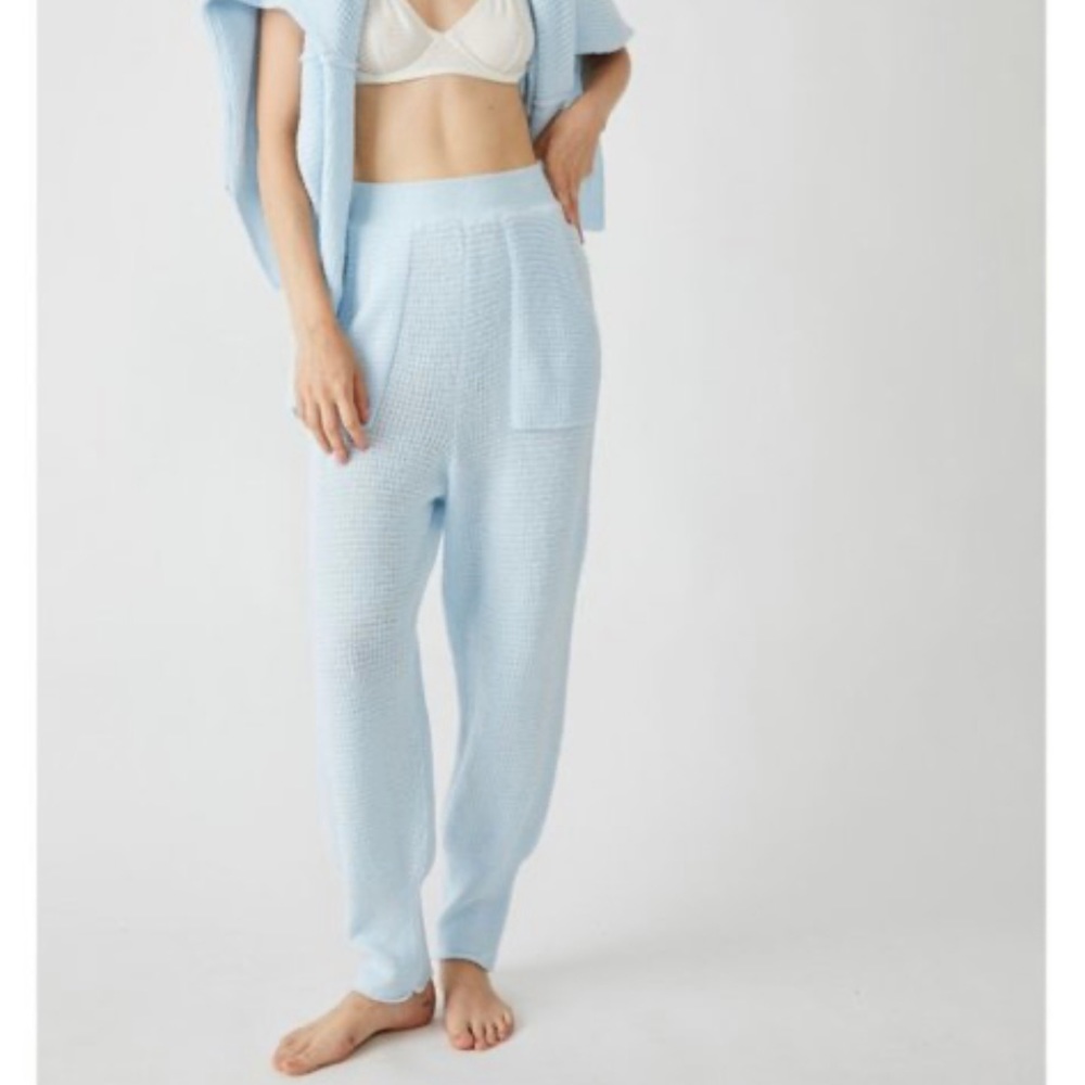 Free People! Blue C.O.Z.Y Pants NWT! - Picture 4 of 7
